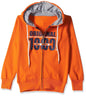 T2F Cotton Hooded Neck Regular Fit Hoodie (Boys-SS_35_Orange
