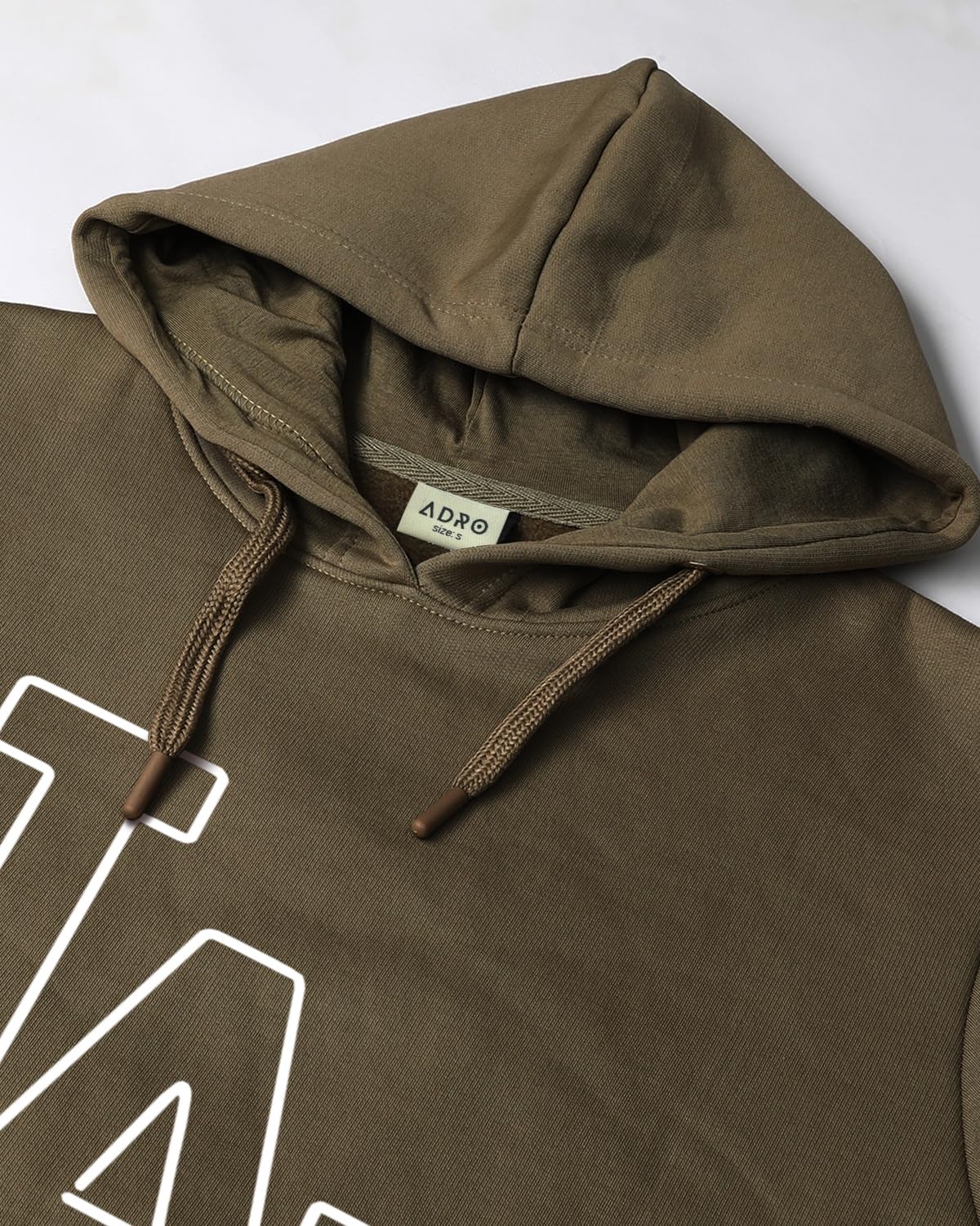 ADRO Cotton Sweatshirt for Men | Mens Hooded Hoodie | Olive