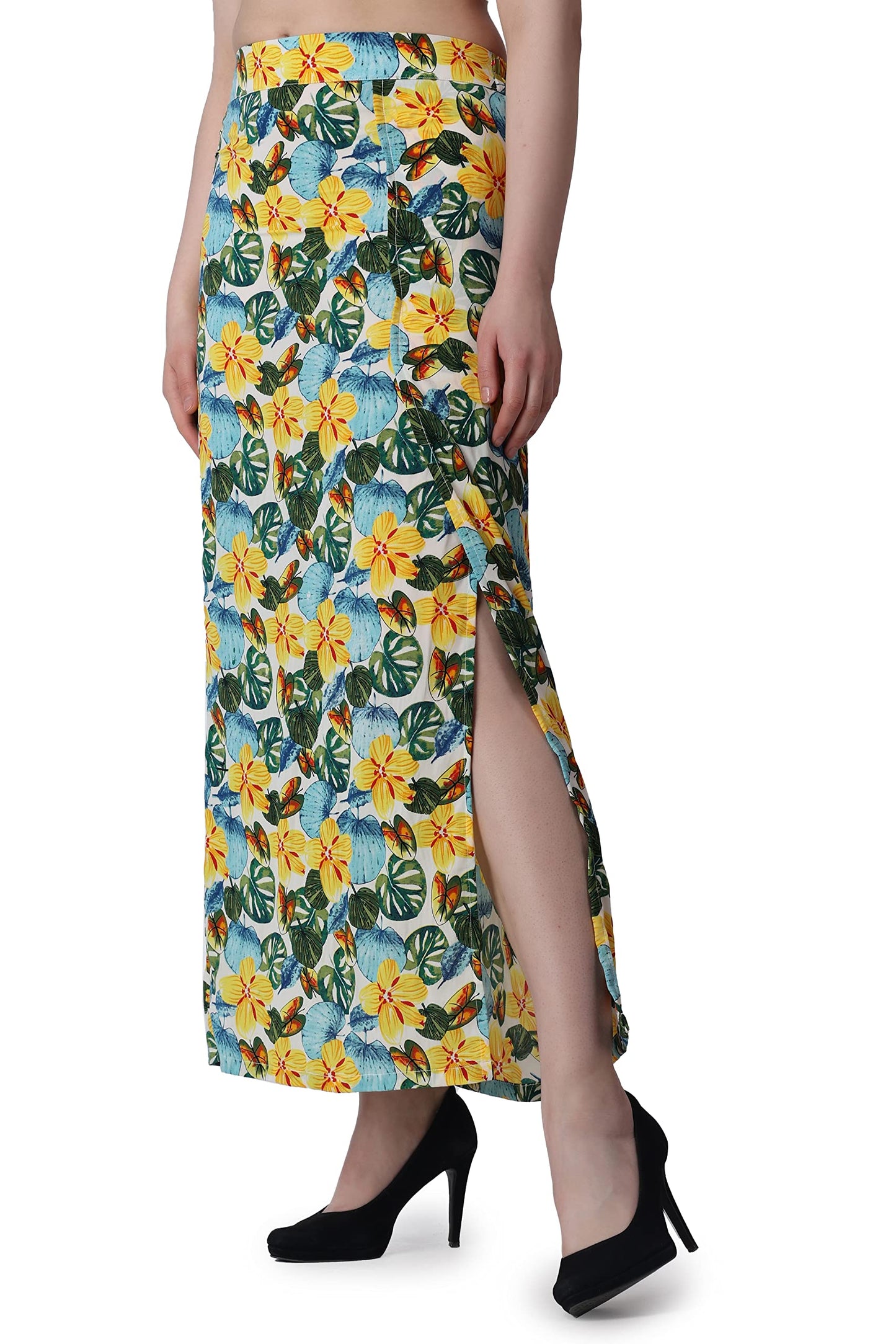 POPWINGS Polyester A-Line Skirt Multicolour
