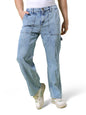 The Indian Garage Co Men Baggy Solid Mid-Rise Stretchable Jeans Blue