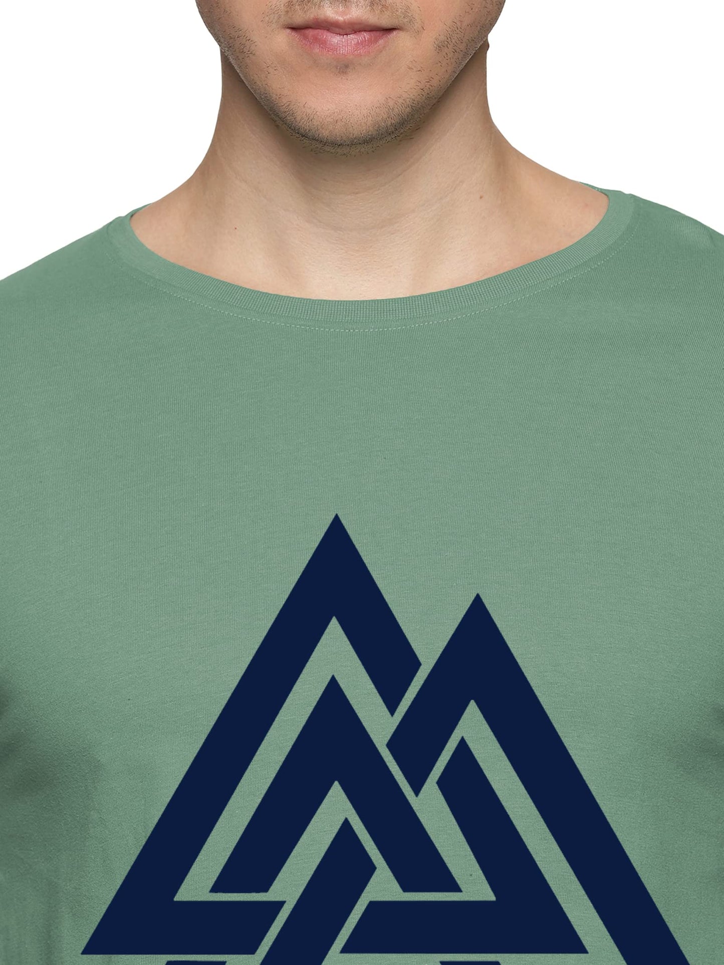 ADRO Triangle Mens Printed T-Shirt (RNR-M-TKT-PT_Pista)