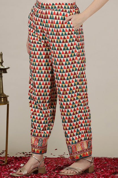 Aurelia WomenS Printed Palazzo | Trendy Palazzo For Women | Mid Rise Palazzo For Women Multicolour