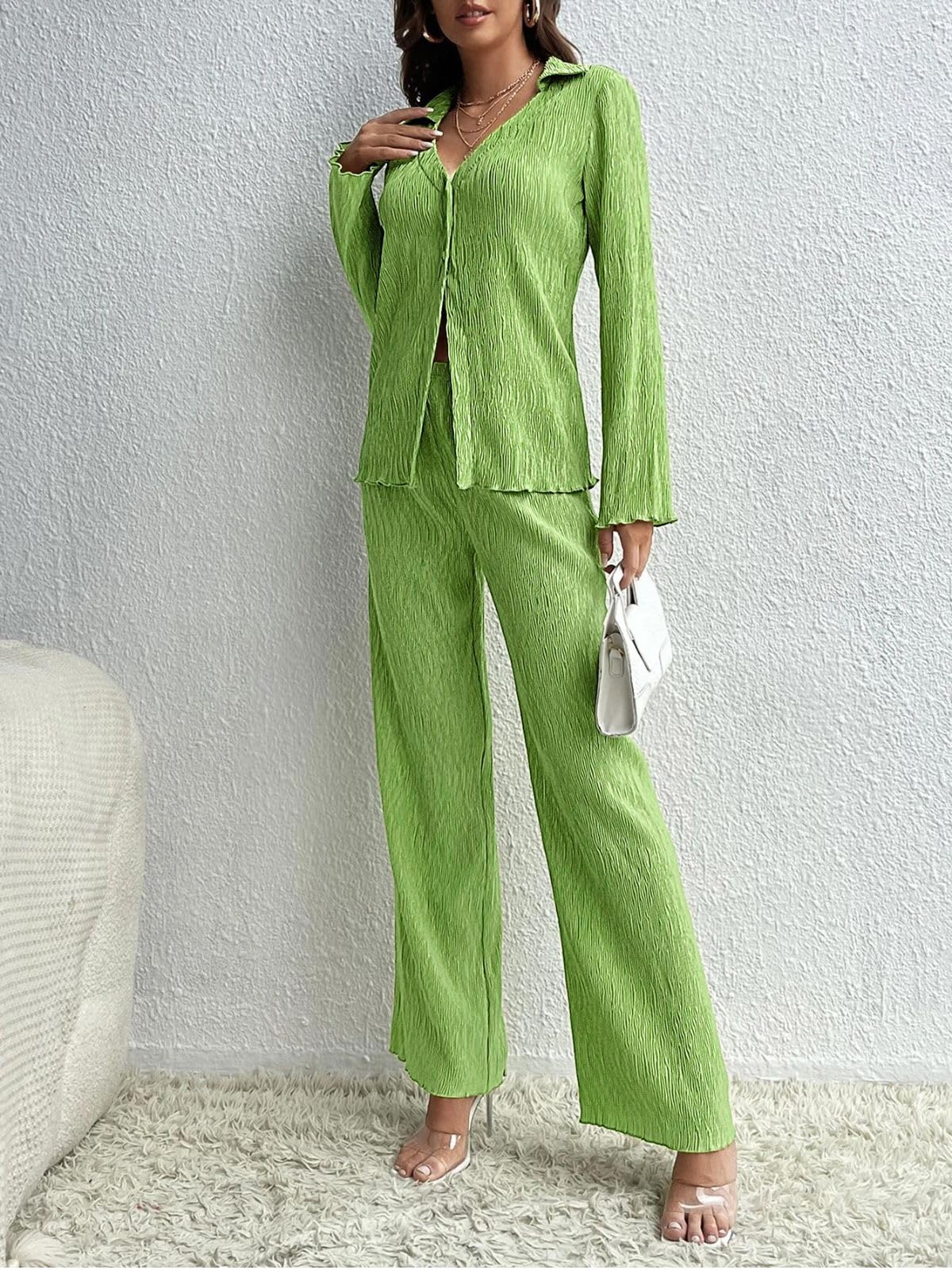 GRECIILOOKS Co Ord Set for Women | Co Ord Set for Women Stylish | Textured Co Ord Set for Women | Travel Co Ord Set for Women |