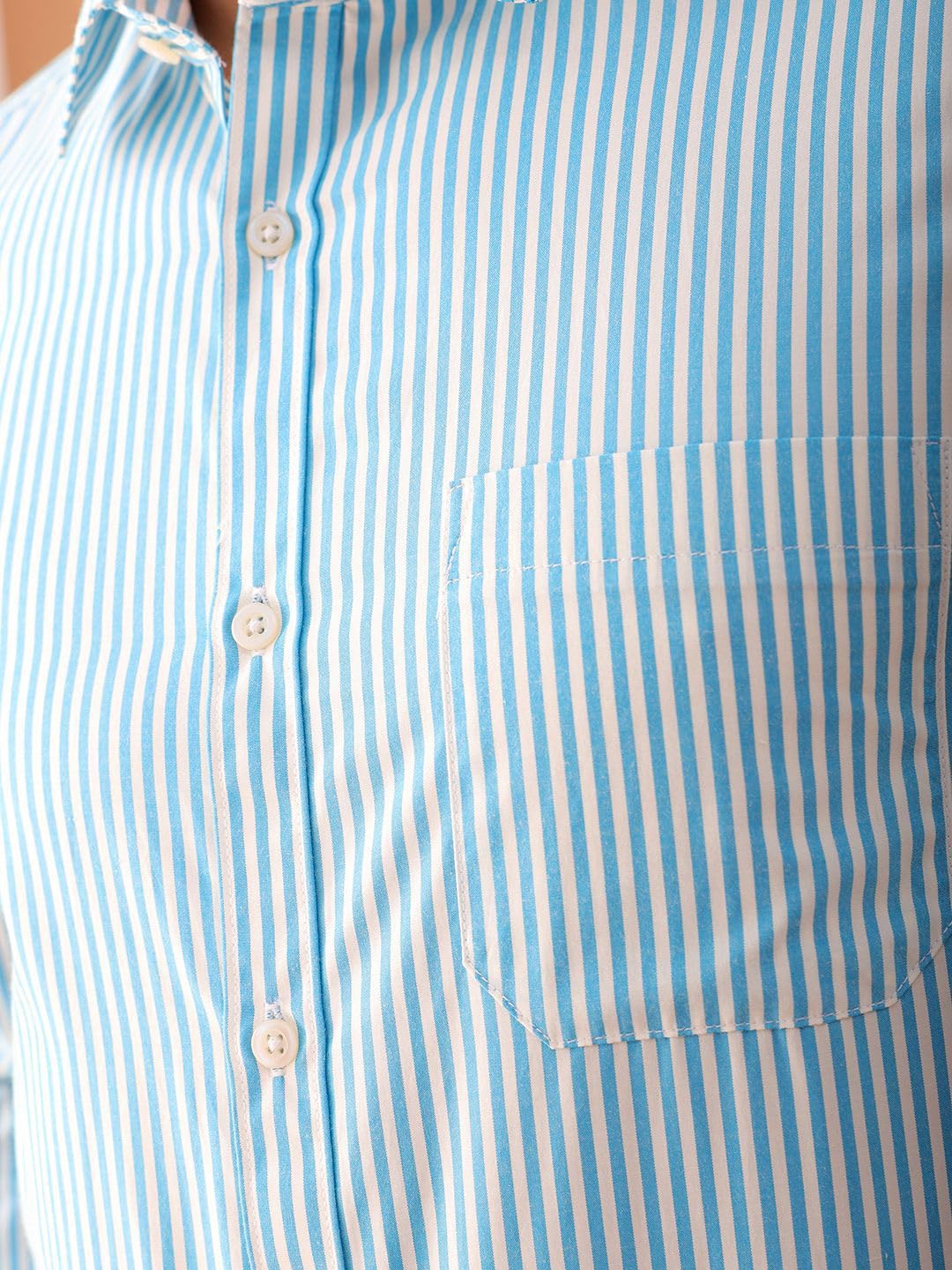 The Indian Garage Co Mens Slim Fit Shirt (0424-SHFRST-01-01_Teal