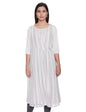 Aurelia Womens Cotton Blend Kurta & Gillet (21FEAS11564-701444_Cream_L)