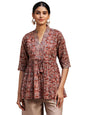 Libas WomenS Cotton Printed A-Line Kurti (29101Or_Rust
