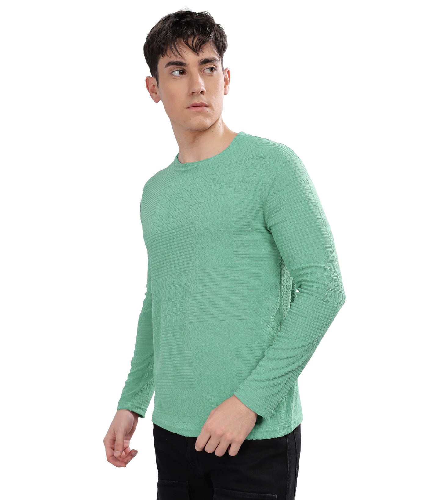 SHODOX Mens Polycotton Regular Fit Half Sleeve Solid Round Neck Tshirt for Men (Pack of 1) Green