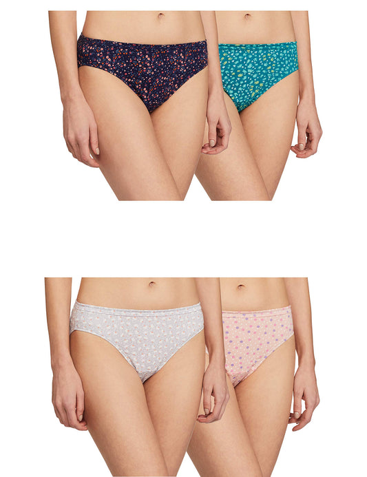 Lyra Pack Of 4 Printed Bikni Panties Multicolour