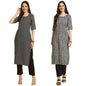 Tee Projekt Straight Kurta & Pant For Women Ethnic Kurta Set For Women (Pack Of 2)
