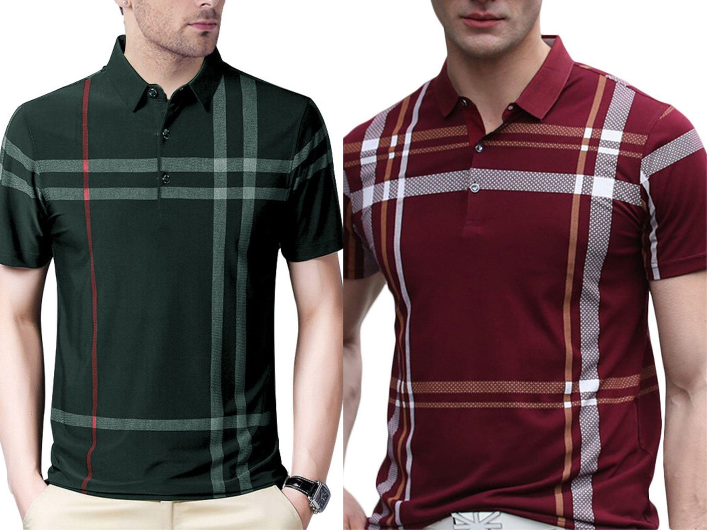 Noble Monk MenS (Combo Pack Of 2) -Regular Fit Polo T Shirt |Half Sleeves |Collar Tshirts |Casual Tshirt