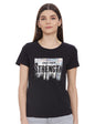 Pepe WomenS Graphic Cotton Crew Neck Regular Fit T-Shirt (Black, Small)