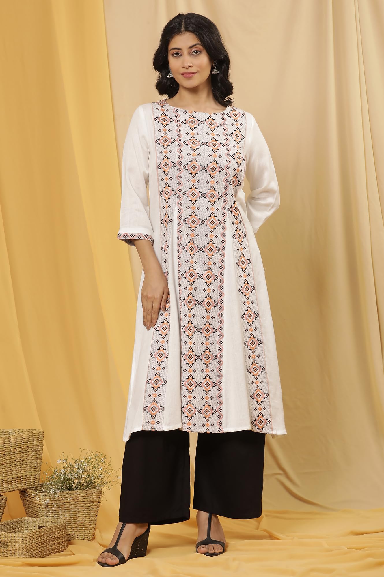 W for Woman Women's Cotton Kurta & Palazzo