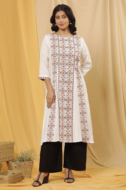 W for Woman Women's Cotton Kurta & Palazzo