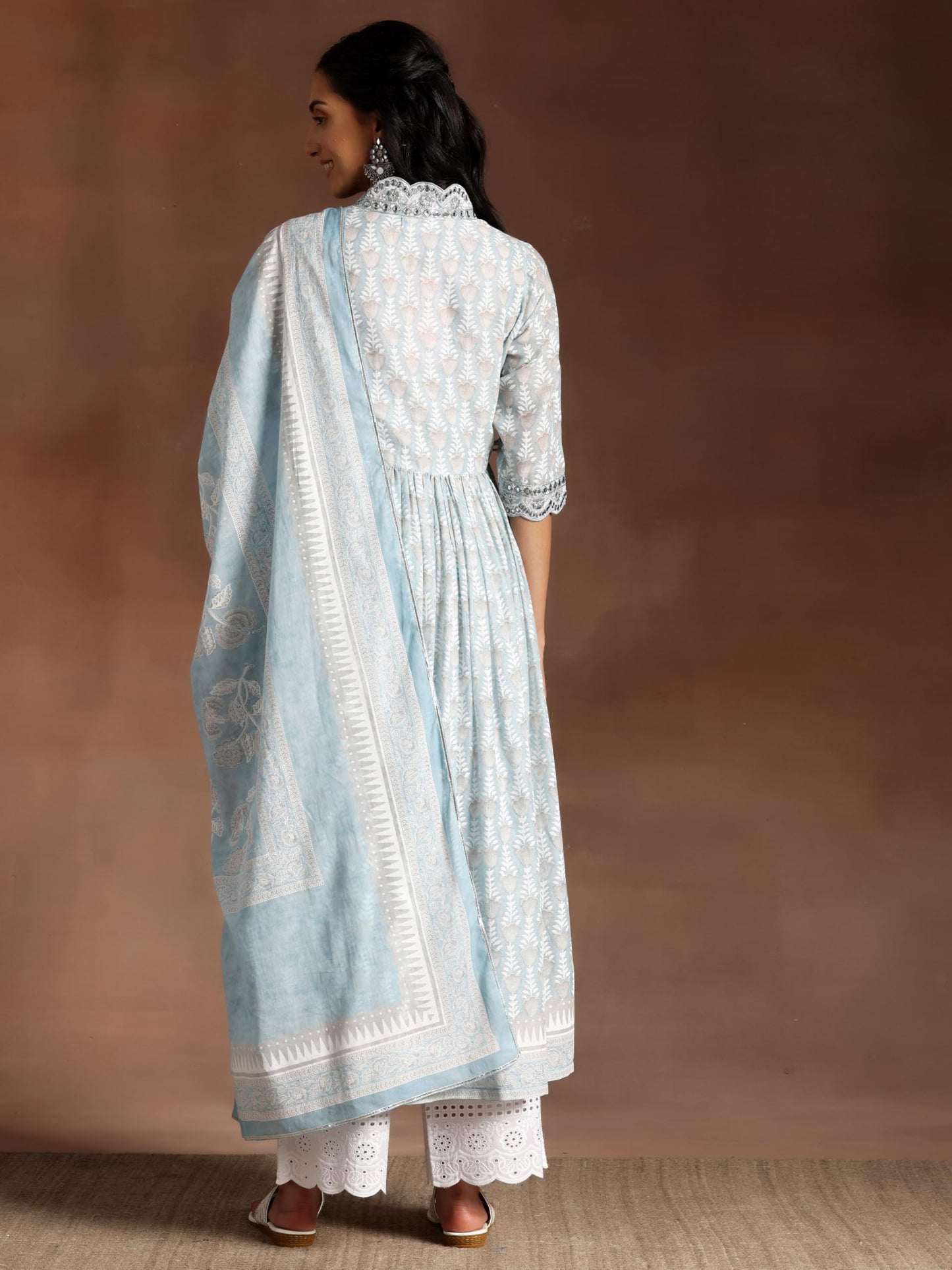Libas WomenS Pure Cotton Kurta Set (35831_Grey