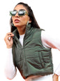 Ketch Womens Sleeveless Regular Fit Jacket Khjk000063 Olive S