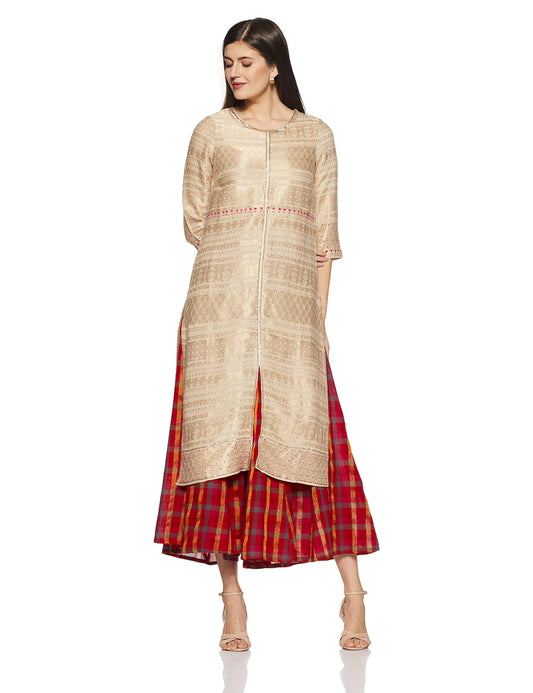 W for Woman Women Cotton Straight Fit Straight Kurta