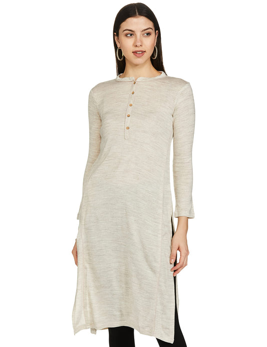 Aurelia Women's Wool Straight Fit Kurta