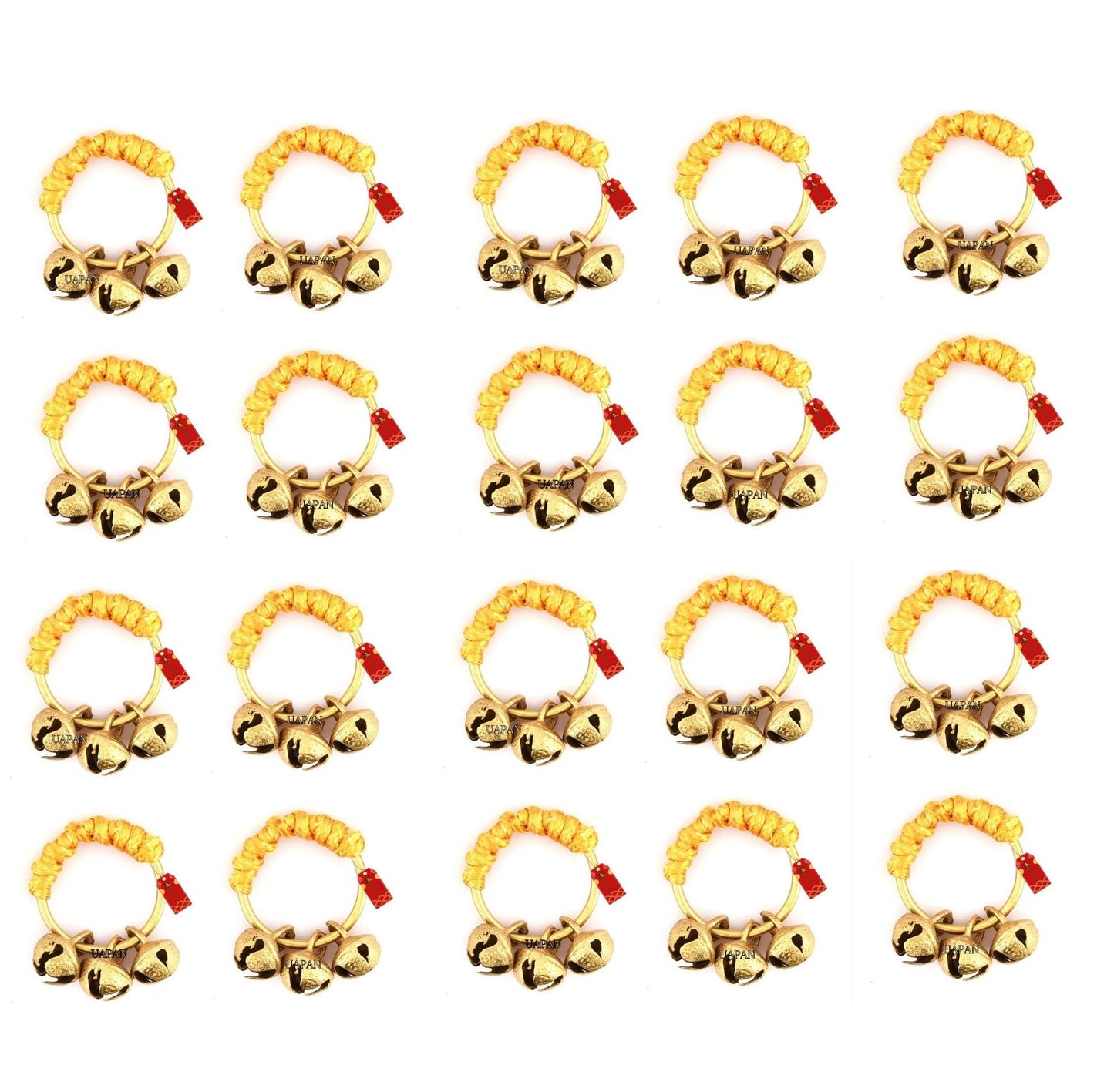 Uapan Ghungroo Kadi Fingers For Puja Aarti Hand Finger Clapping Ring Cymbals Pooja Bhajan Set Pair Musical Instrument Finger Cym