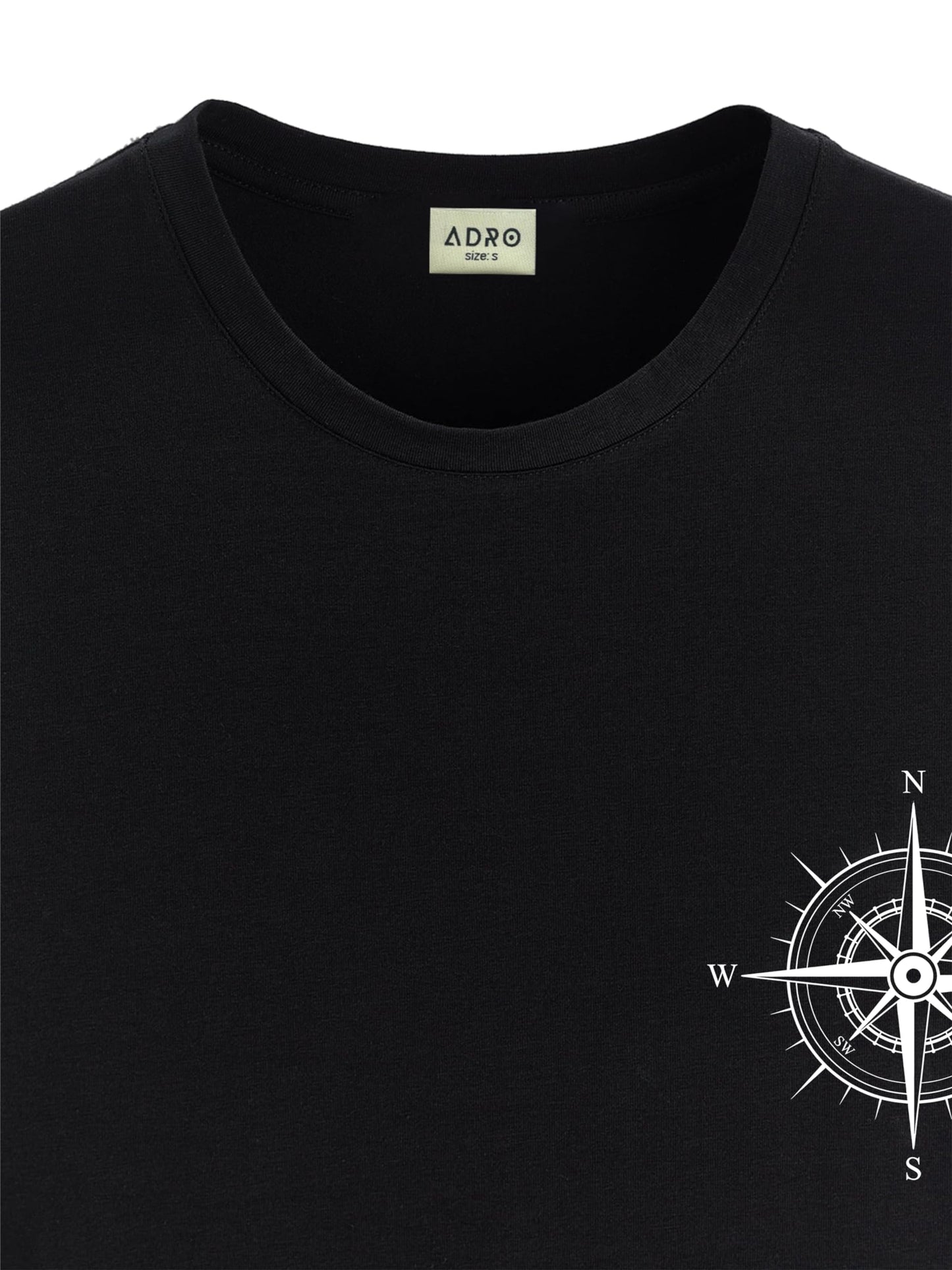 ADRO Tshirt for Men | Printed T Shirt for Men | 100% Cotton Tshirt | Graphic Printed T-Shirt | Chest Printed Tshirt | Unisex Tsh