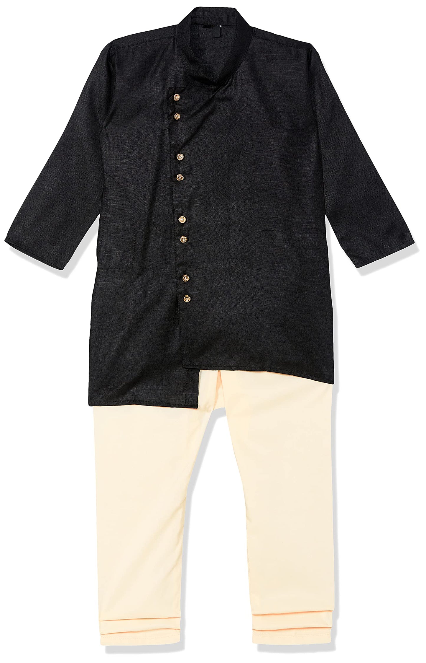 Little Mafia By Aarika Baby-Boy's Regular Tunic Shirt (KP_VC-03_Black 3)