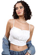 Ketch Women Sleeveless Regular Fit Tops KHTP000349 White XS