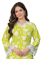 rytras Women's Cotton Floral Regular Straight Kurta