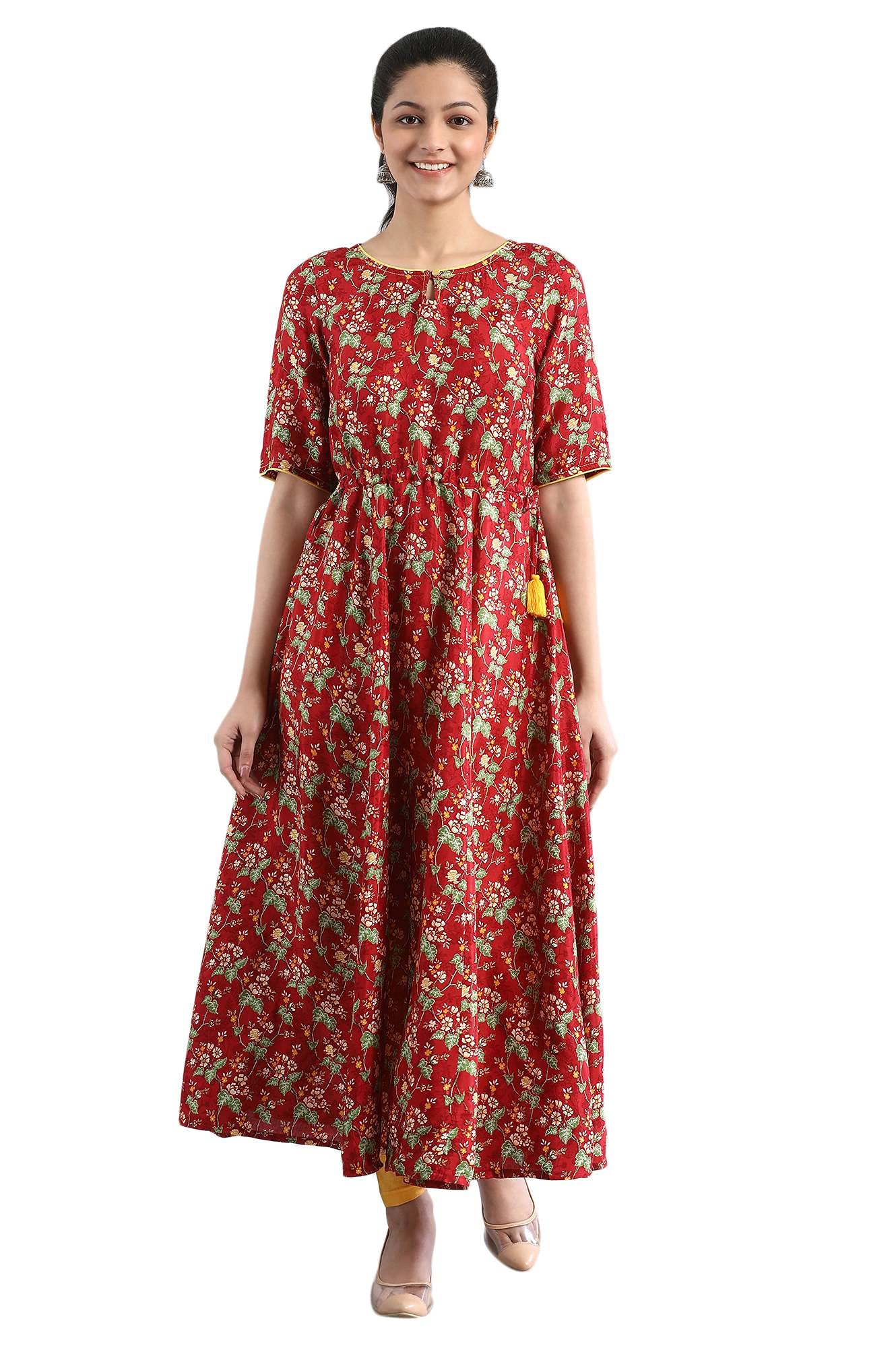 Aurelia Brown A-line Kurta