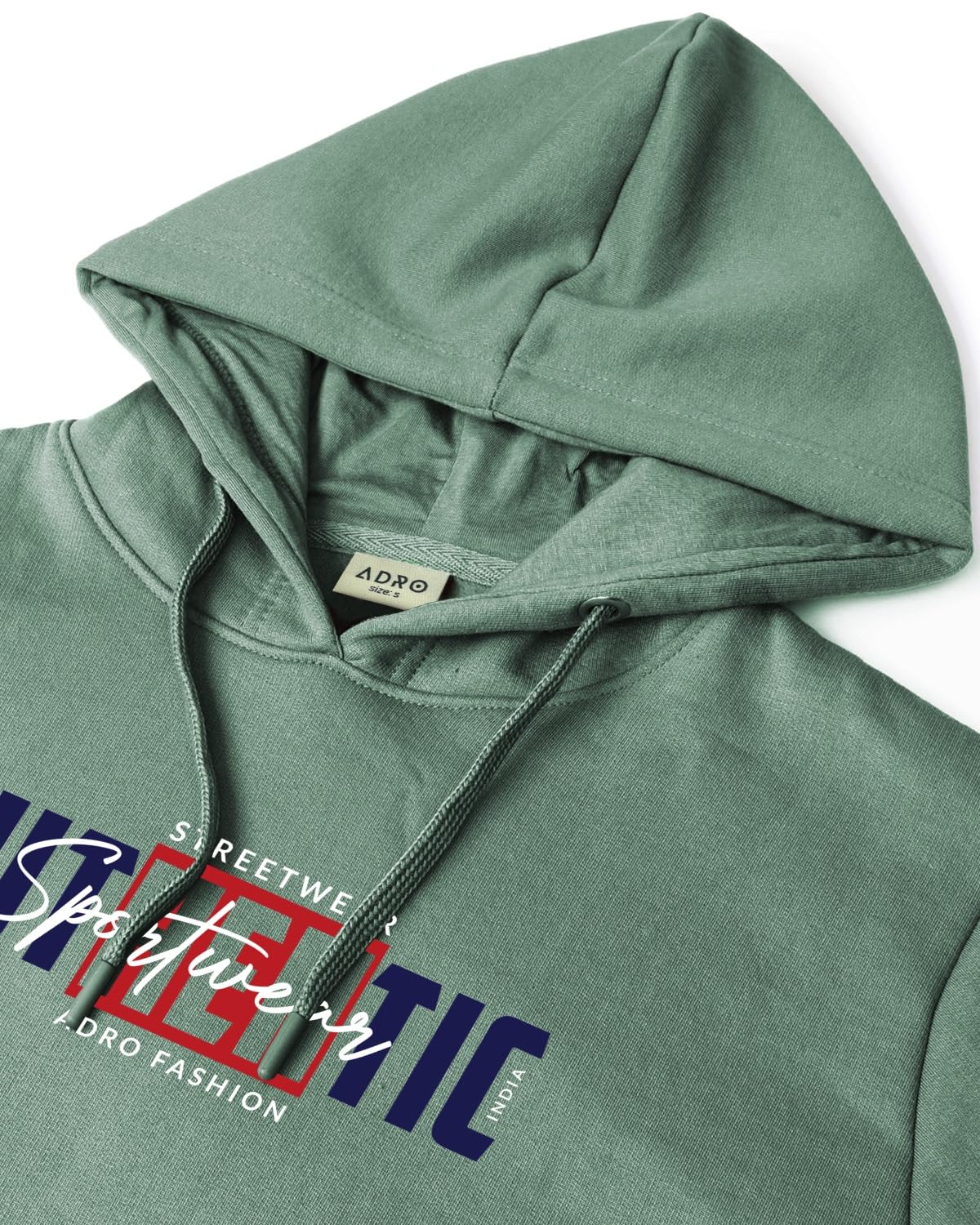 ADRO Men's Cotton Blend Neck Hooded Sweatshirt (H24-SPT-PT)