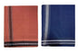 Prakasam Cotton Mens Colour Thalapathi Border Single Dhoti/Size1.28X2.00 Mtrs/Combo Pack Of 2 Dhoties