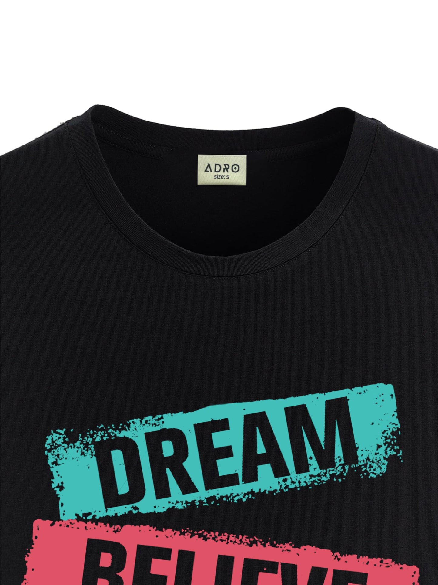 ADRO Tshirt for Men | Printed T Shirt for Men | 100% Cotton T-Shirt |Printed T Shirt | T-Shirts | RN24-DBA-BL