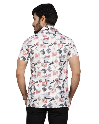 I Enterprise Half Sleeve Relaxed Fit MenS Casual Shirt | Cotton Blend Oversized Shirts For Men Loose Fit | Oversized Printed Sh