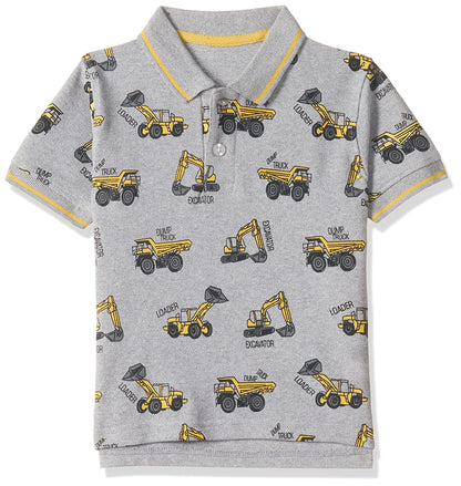 T2F Boys Cotton Regular Fit T-Shirt Grey