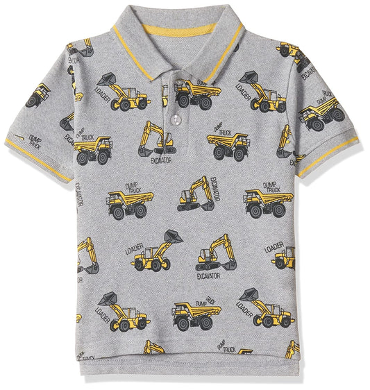 T2F Boys Cotton Regular Fit T-Shirt Grey