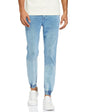The Indian Garage Co Men Slim Fit Overdyed Mid-Rise Stretchable Denim Joggers