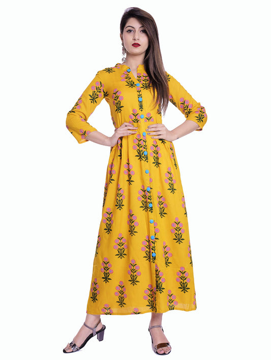 Stylum Women's Rayon Flared Kurta