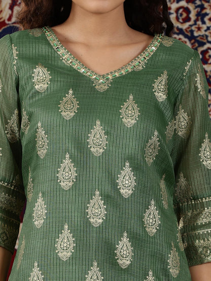 Aurelia Women? Abstract Printed Straight Kurta | Lightweight V-Neck Kurta for Women | Printed Kurta for Women | Beautiful Regular Fit Kurta for Women