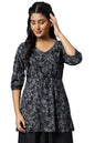 Aurelia WomenS Viscose Floral Regular Kurti (22Fea30301-504549_Grey