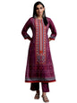 Libas Womens Printed Crepe Straight Kurta With Trousers