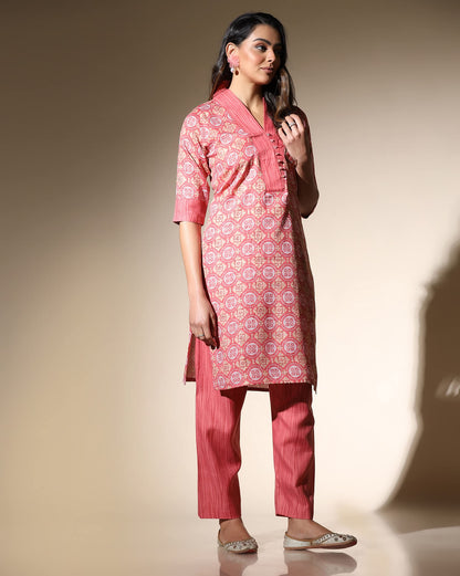 DHRUVI TRENDZ Women Kurta Set for Women | Kurta Set | Kurta Set for Women | Festive Kurta Set for Women | Regular Fit Kurta Set for Women