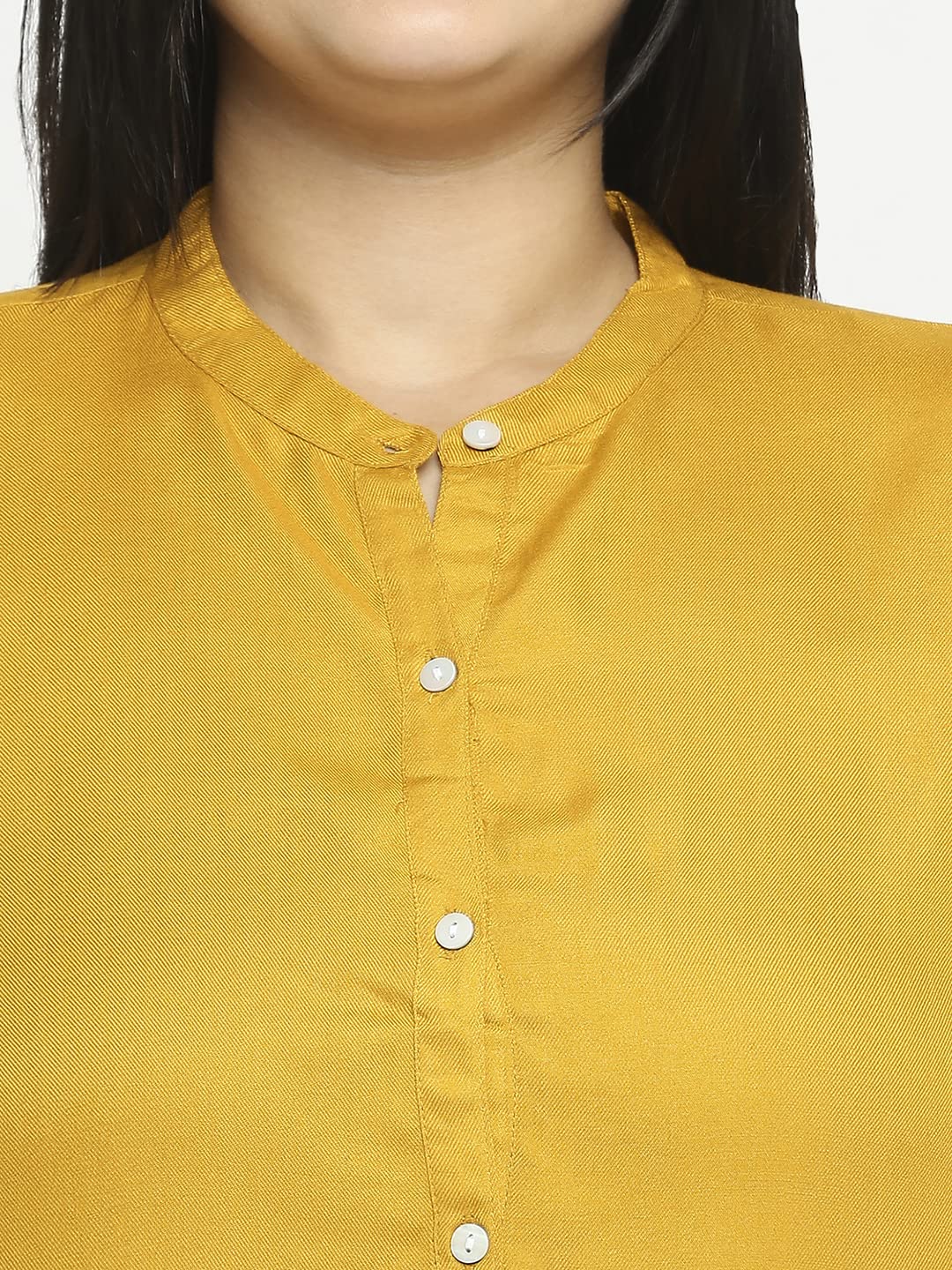 Style Quotient Plus Women Solid White Viscose Rayon Formal Shirt