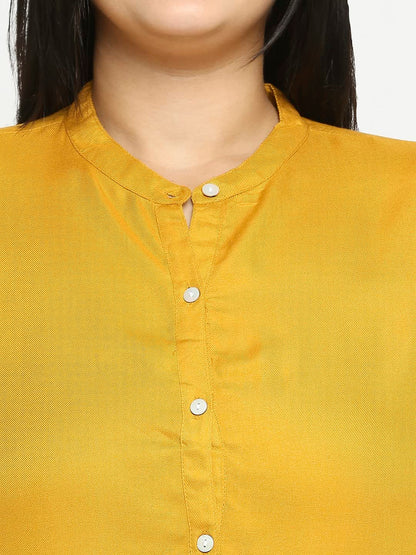 Style Quotient Plus Women Solid White Viscose Rayon Formal Shirt