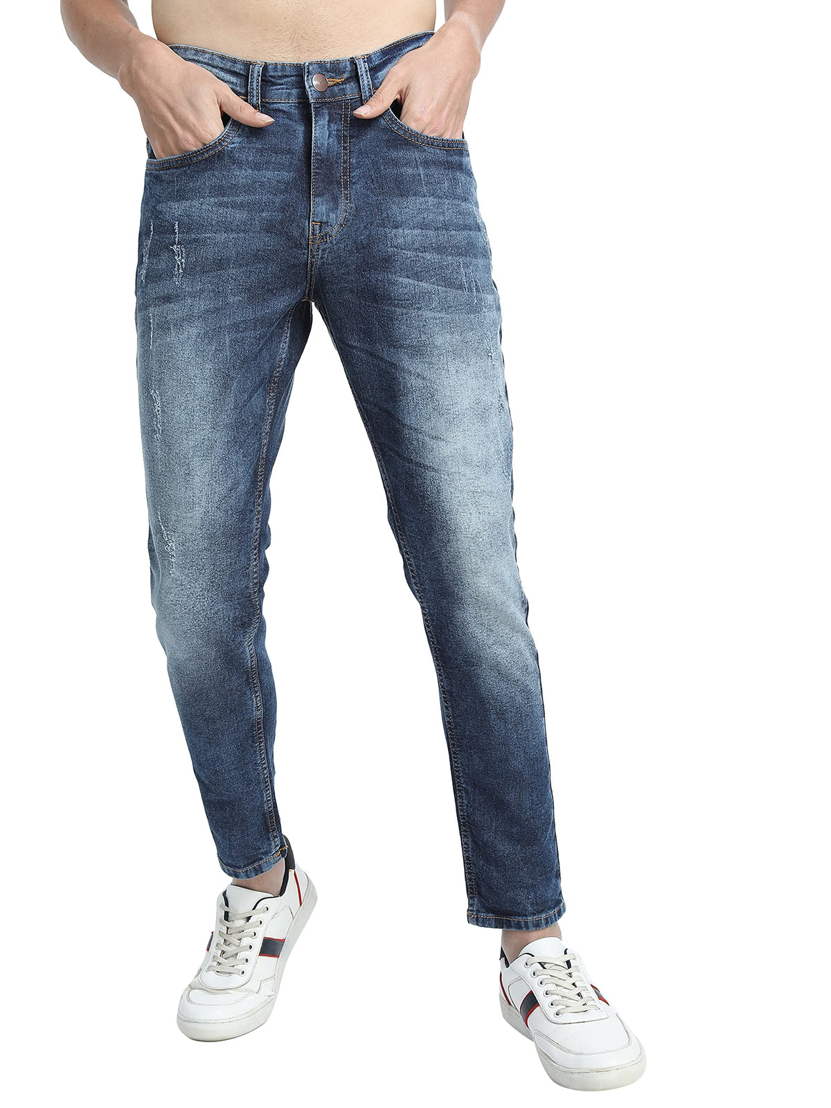 Ketch MenS Slim Jeans (Khjn000239_Blue_34), Mid Rise