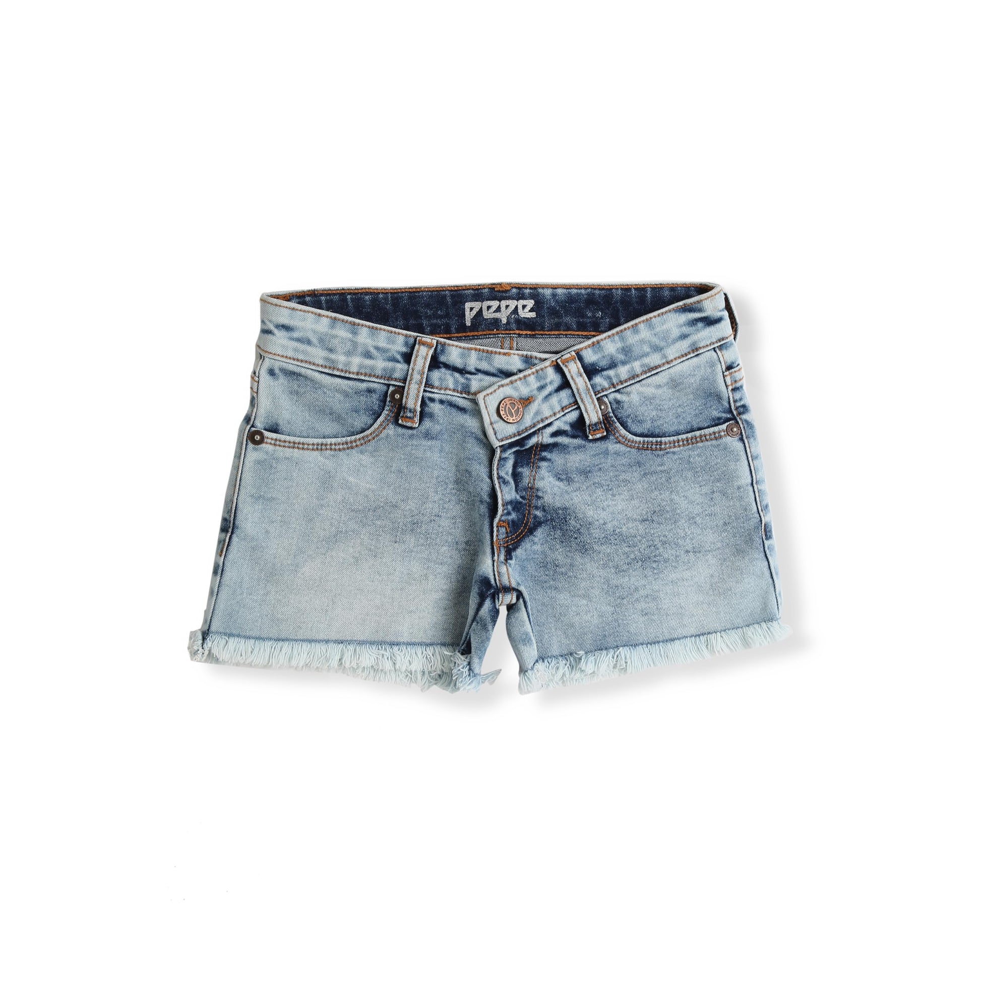 Pepe Jeans GirlS Chino Shorts (Pg800844Q05_Light Wash