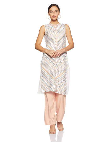Aurelia Women's Cotton Floral Straight Kurta