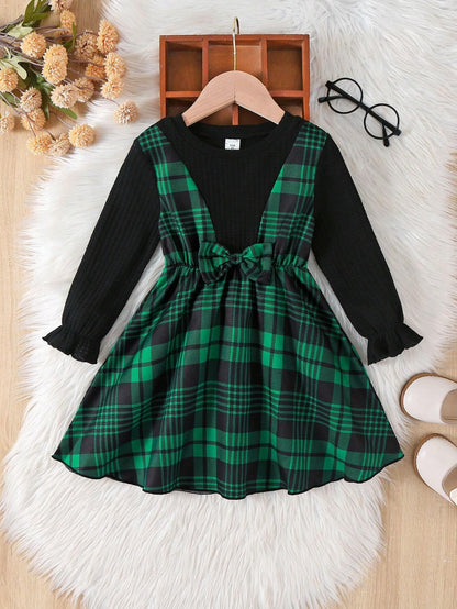 TAGAS Girl Dress || Fancy Frock ||(KD-153) Green