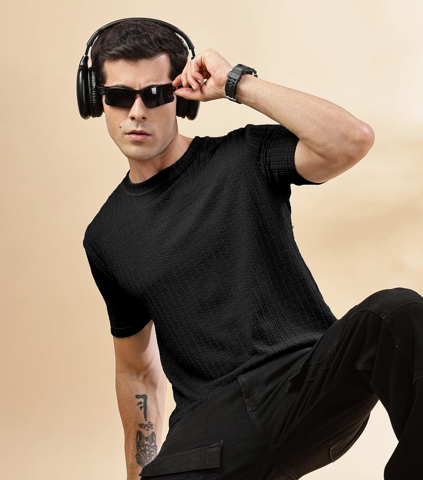 SHODOX Mens Polycotton Regular Fit Half Sleeve Solid Round Neck Tshirt for Men (Pack of 1)