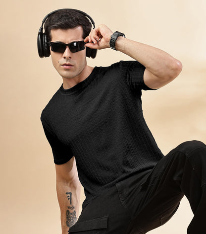 SHODOX Mens Polycotton Regular Fit Half Sleeve Solid Round Neck Tshirt for Men (Pack of 1)