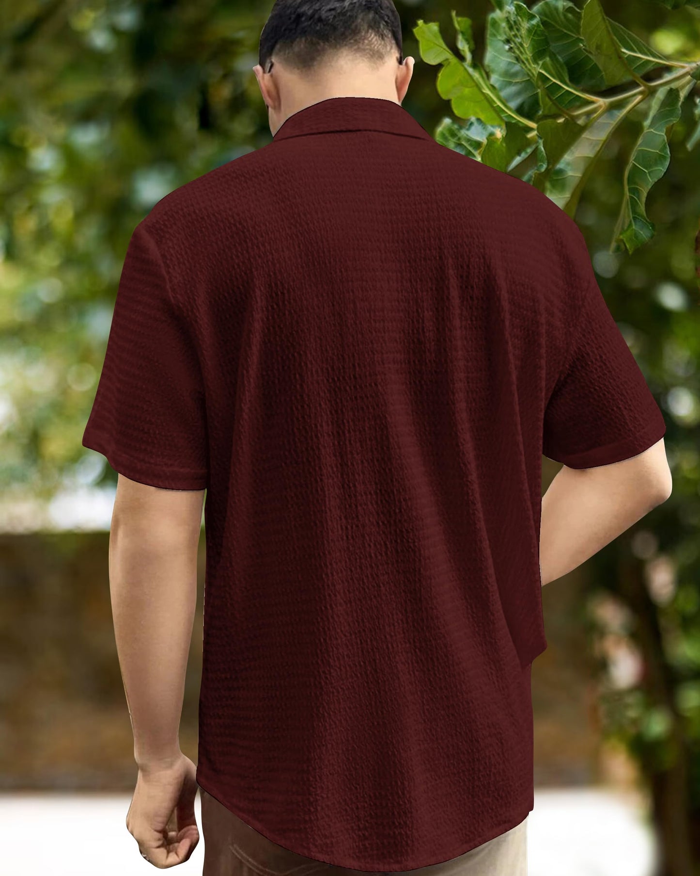 I Enterprise MenS Regular Fit Solid Soft Touch Cotton Casual Shirt Design With Spread Collar & Half Sleeve (Pack Of 2) Color_Bl