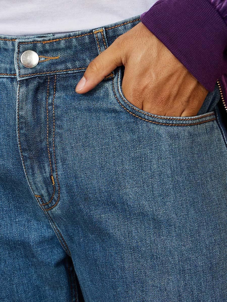 Kotty MenS Slim Fit Low Rise Blue Jeans
