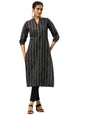 Libas WomenS Cotton Ethnic Motifs Straight Kurta (372470R Black
